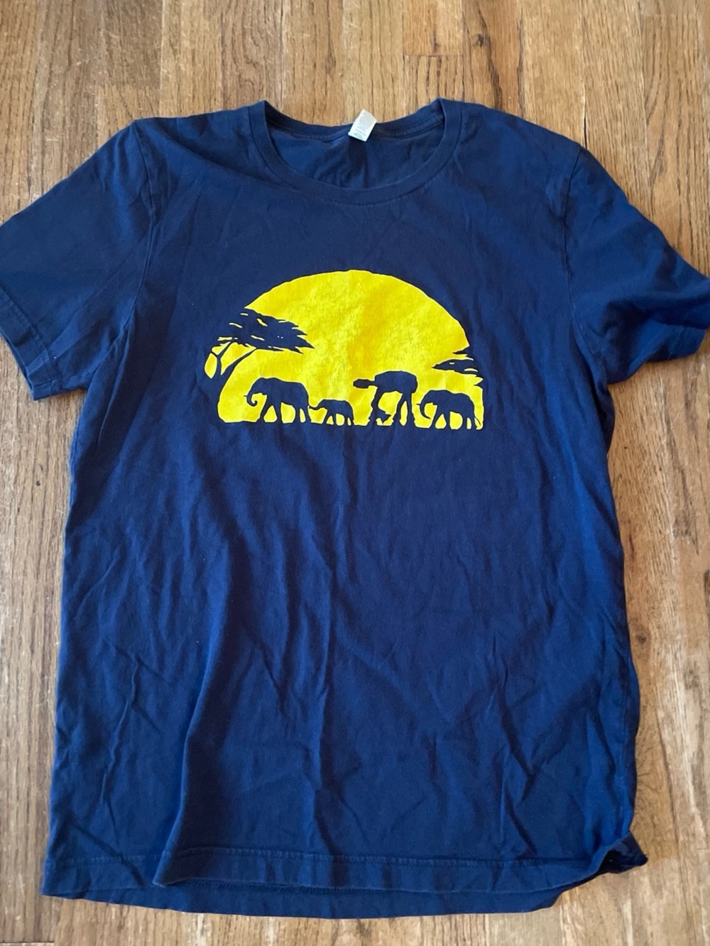 Lion King and Star Wars crossover navy blue Tshirt size large